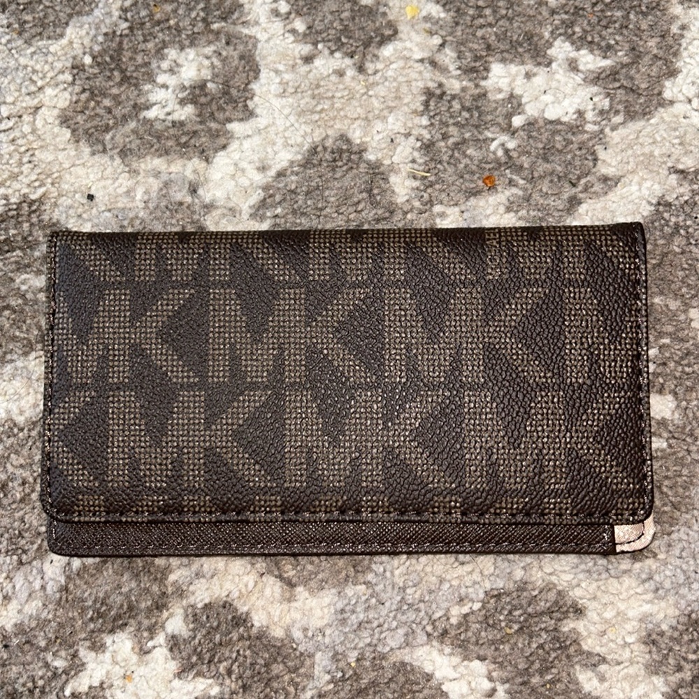 MK check book holder